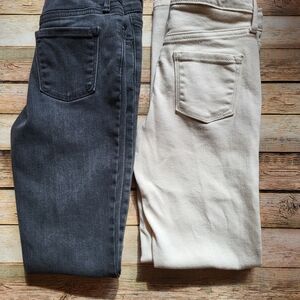 OLD NAVY Kids' Black and Cream Jeans Bundle